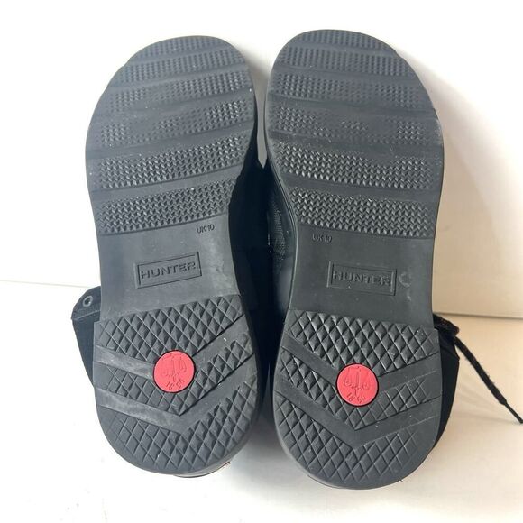 Hunter Boots Black Combat Military Lace Up Boot 6.5" Mens Sz 11 Synthetic/Rubber - Picture 10 of 12